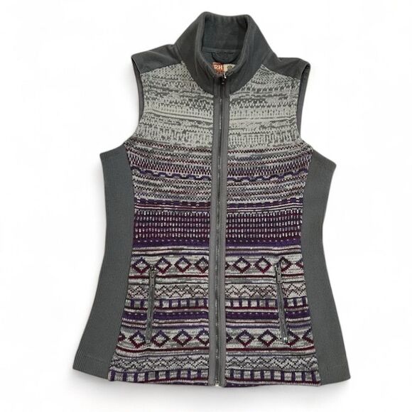 Ruff Hewn Fair Isle Knit Fleece Vest Size Medium - Picture 1 of 12